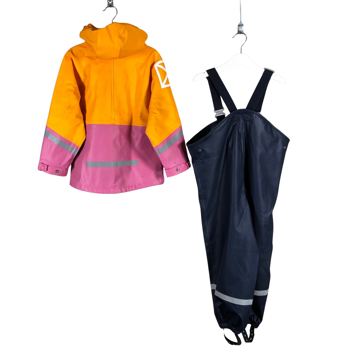 Unisex Didriksons - Sadetakki, koko 104 - 110 - Oranssi (2)