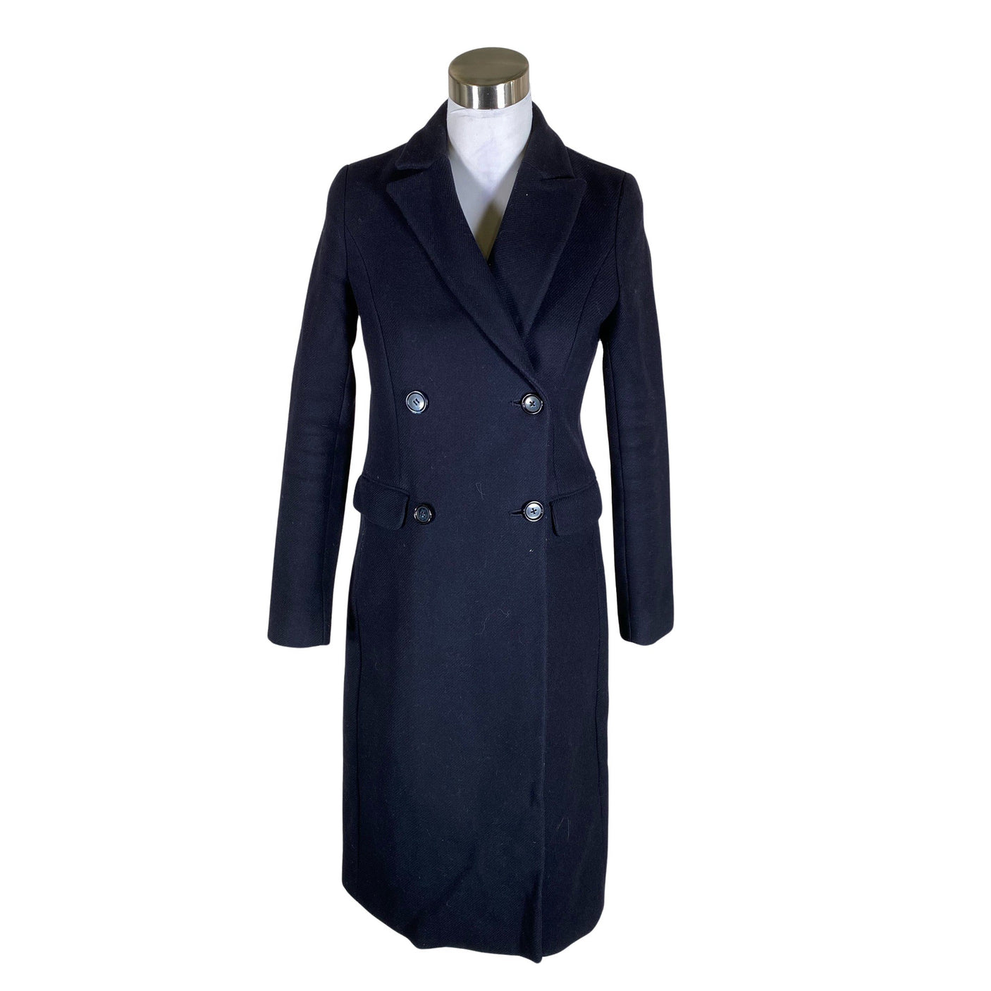 Naisten Massimo Dutti - Villakangastakki, koko 36 - Sininen (1)