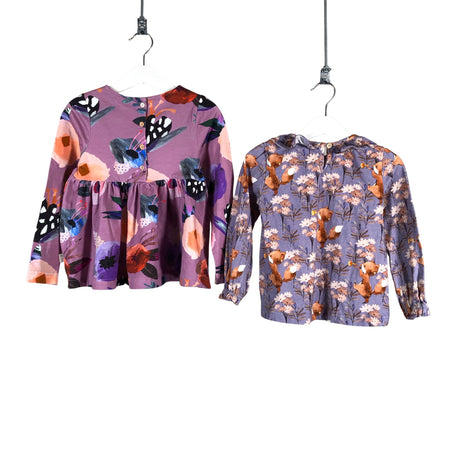 Tyttöjen Ma-ia Family - Trikootunika, koko 98 - 104 - Violetti (2)