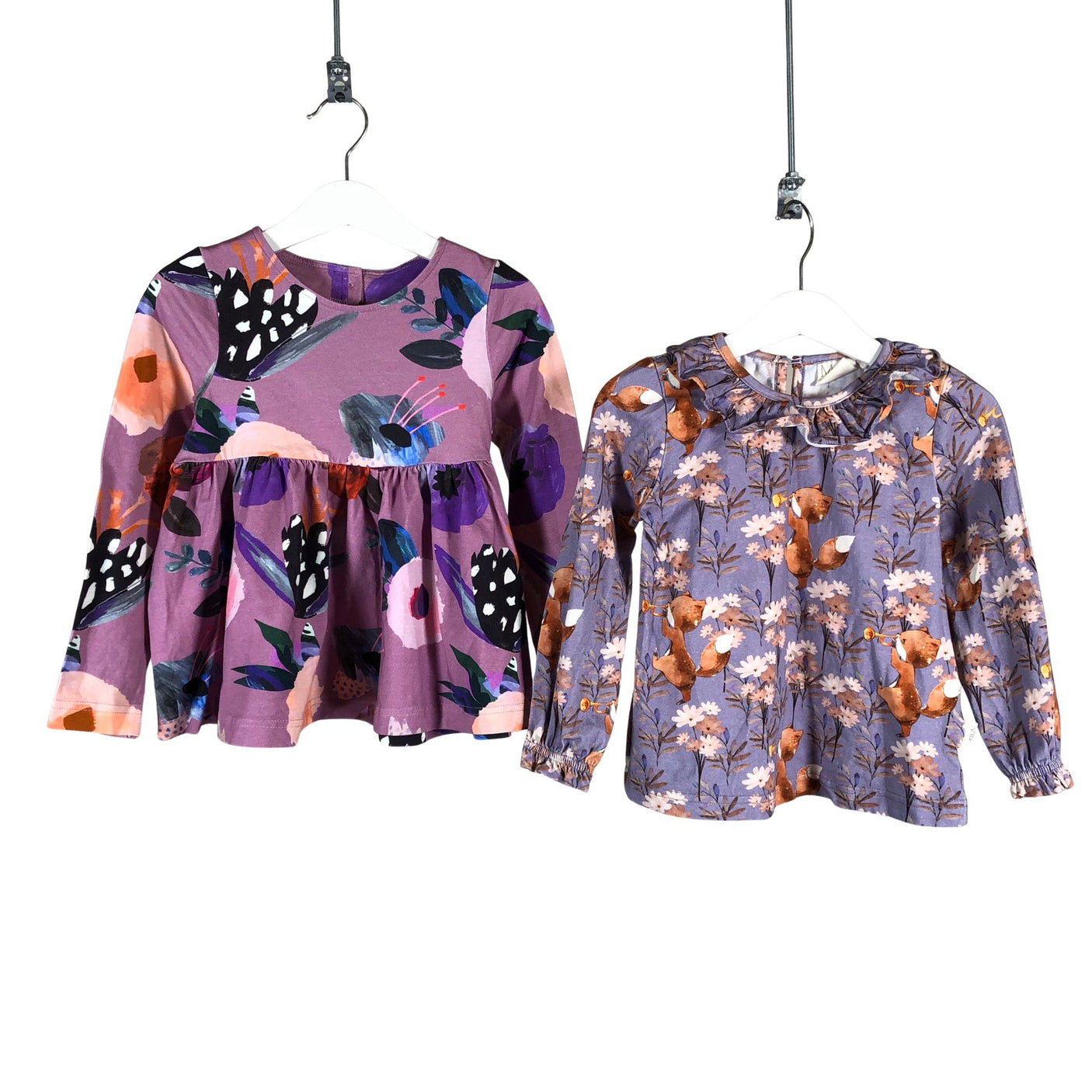 Tyttöjen Ma-ia Family - Trikootunika, koko 98 - 104 - Violetti (1)