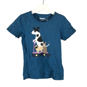 Unisex Bogi - T-paita, koko 128 - 134 - Sininen (1)