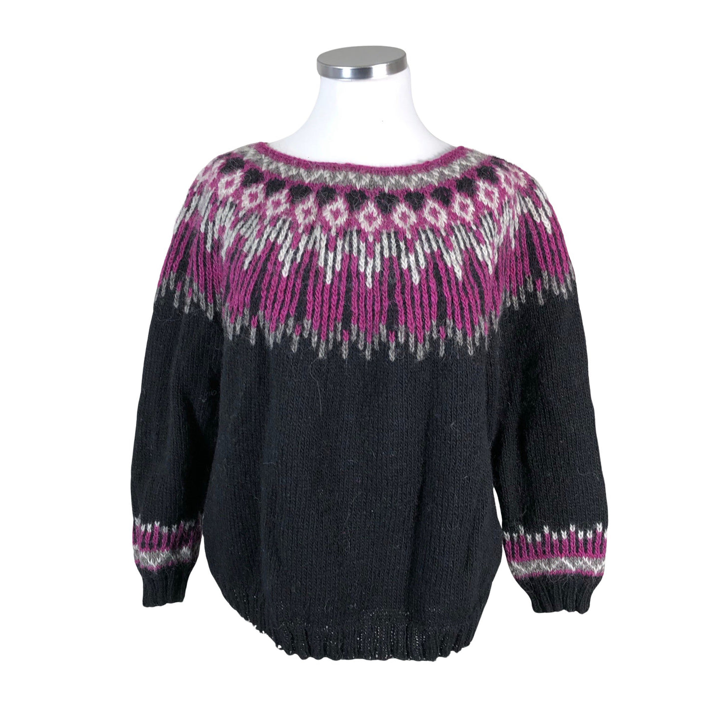 Naisten Handmade - Neulepaita, koko 42 - Musta (1)