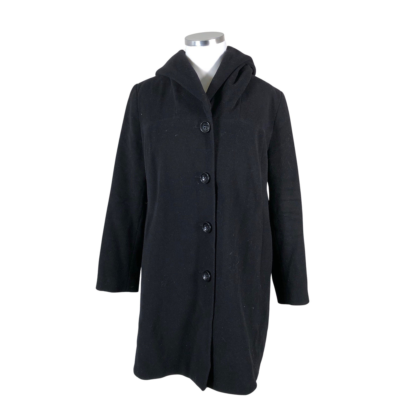 Naisten Dixi Coat - Villakangastakki, koko 46 - Musta (1)