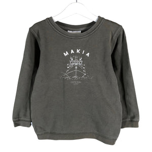 Unisex Makia - Collegepaita, koko 110 - 116 - Vihreä (1)