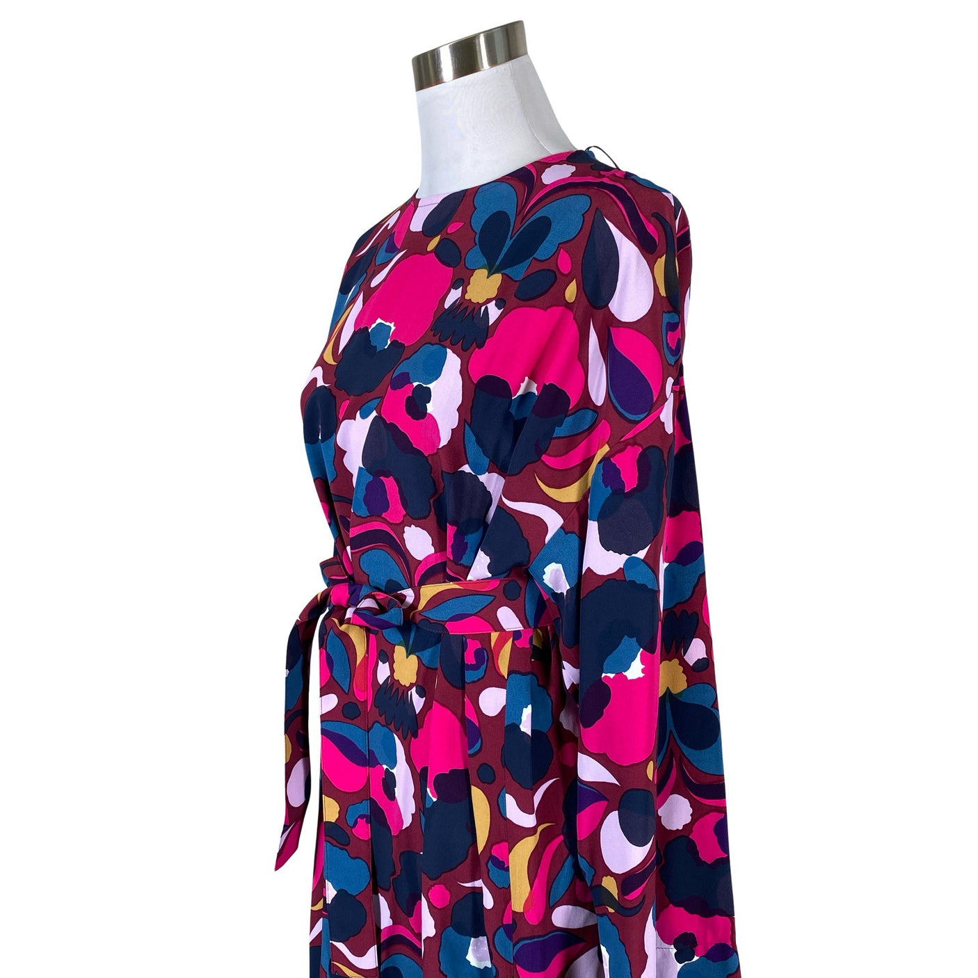 Naisten Marimekko - Sifonkimekko, koko 40 - Viininpunainen (3)