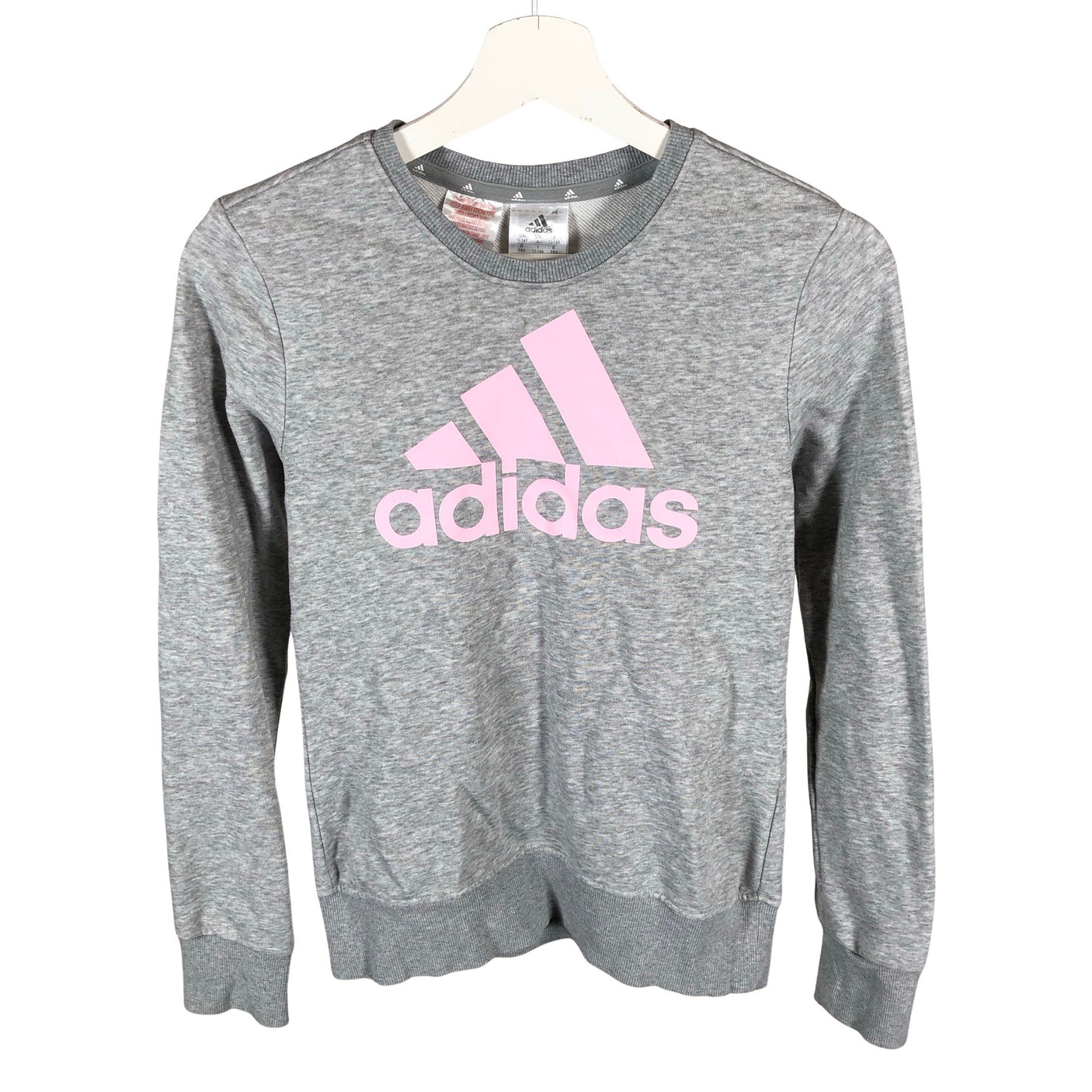 Tyttöjen Adidas - Collegepaita, koko 158 - 164 - Harmaa (1)