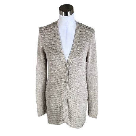 Naisten Esprit - Neuletakki, koko 38 - Beige ()