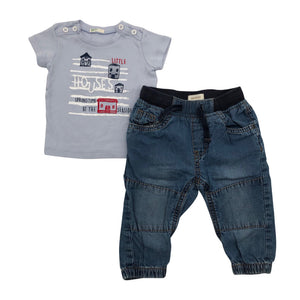 Unisex Newbie - Farkut, koko 62 - 68 - Sininen (1)