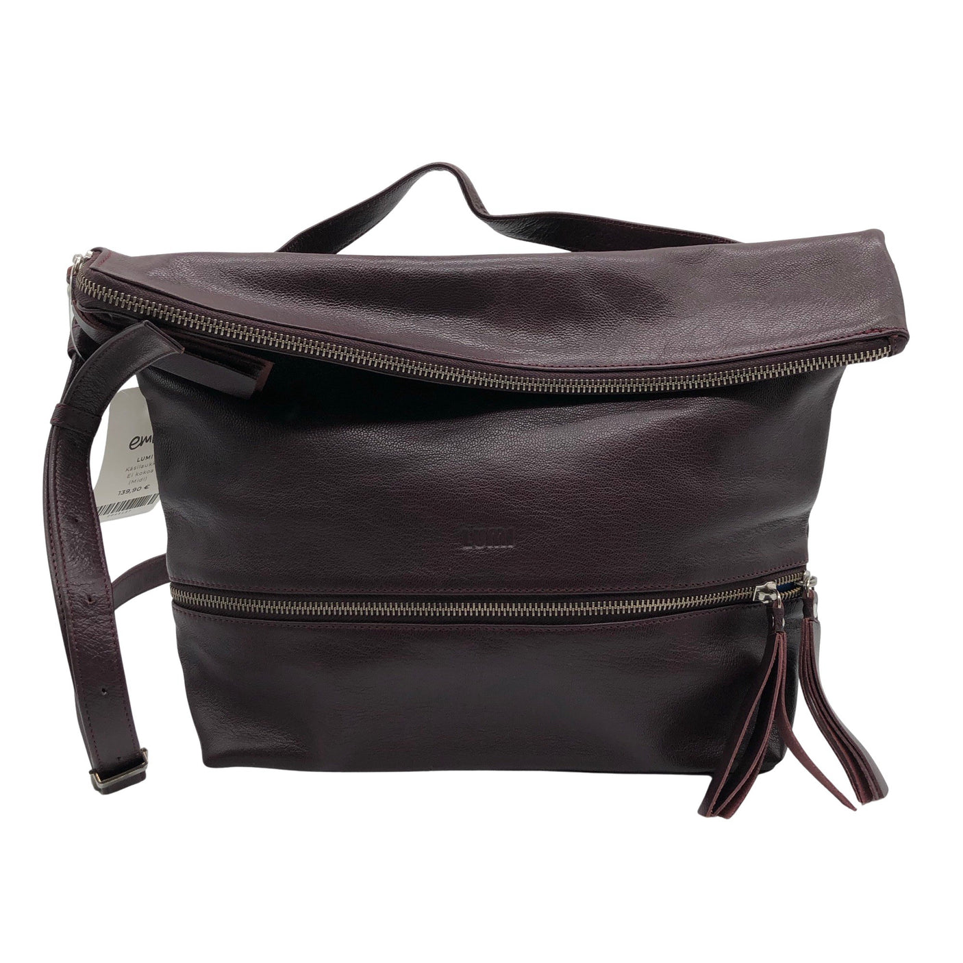 Naisten Lumi - Käsilaukku, koko Midi - Viininpunainen (1)