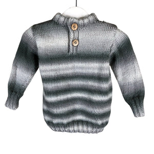 Unisex Handmade - Neulepaita, koko 98 - 104 - Harmaa (2)