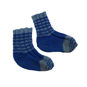 Unisex Handmade - Villasukat, koko 22 - Sininen (1)