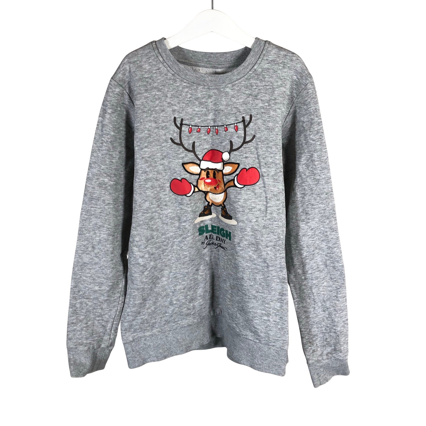Unisex Jack & Jones - Collegepaita, koko 146 - 152 - Harmaa (1)