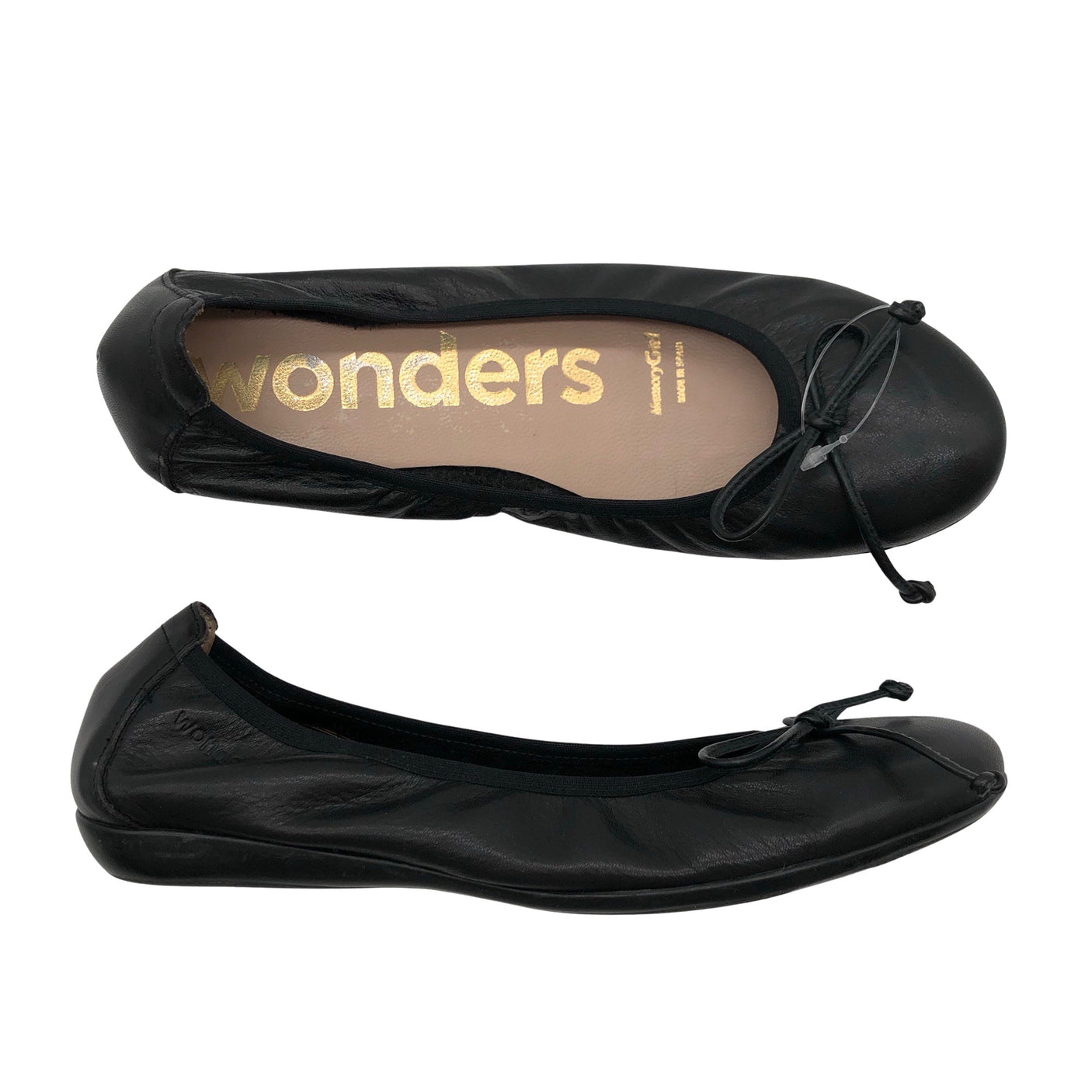 Naisten Wonders - Ballerinat, koko 35 - Musta (1)