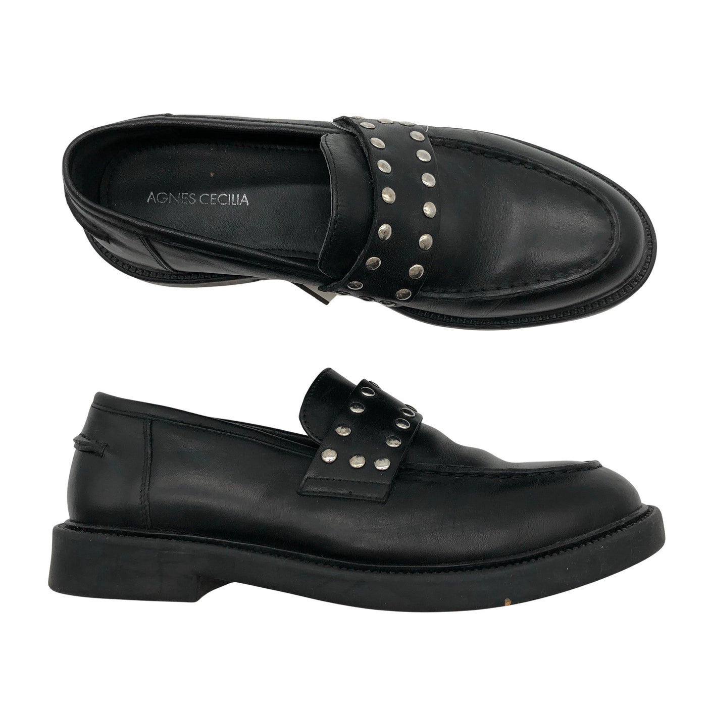 Naisten Agnes Cecilia - Loaferit, koko 40 - Musta (1)
