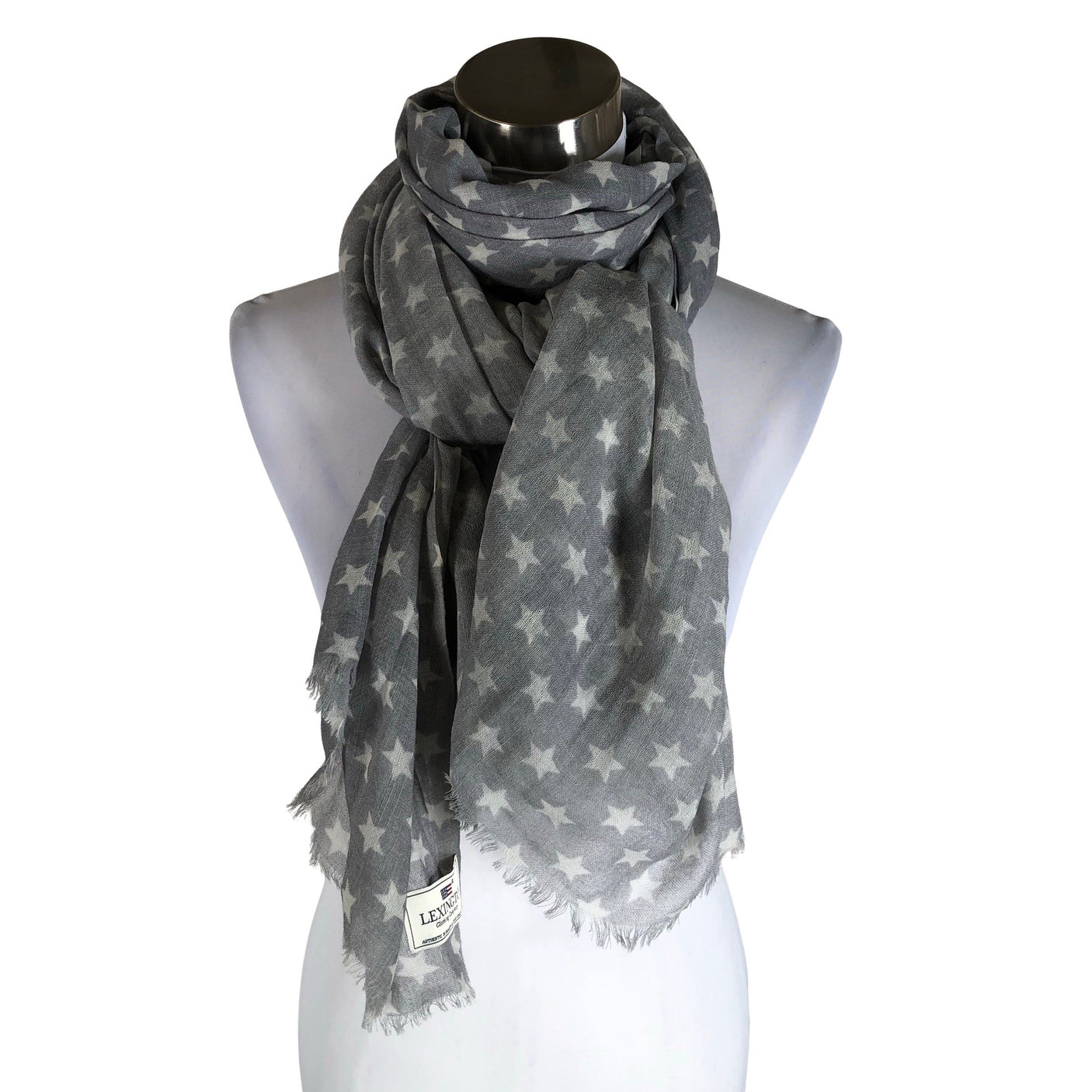 Unisex Lexington - Huivi, koko Maxi - Harmaa (1)