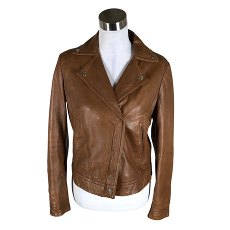 Naisten Massimo Dutti - Nahkatakki, koko 40 - Ruskea ()