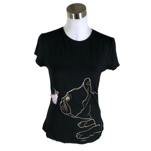 Naisten Ted Baker - T-paita, koko 40 - Musta (1)