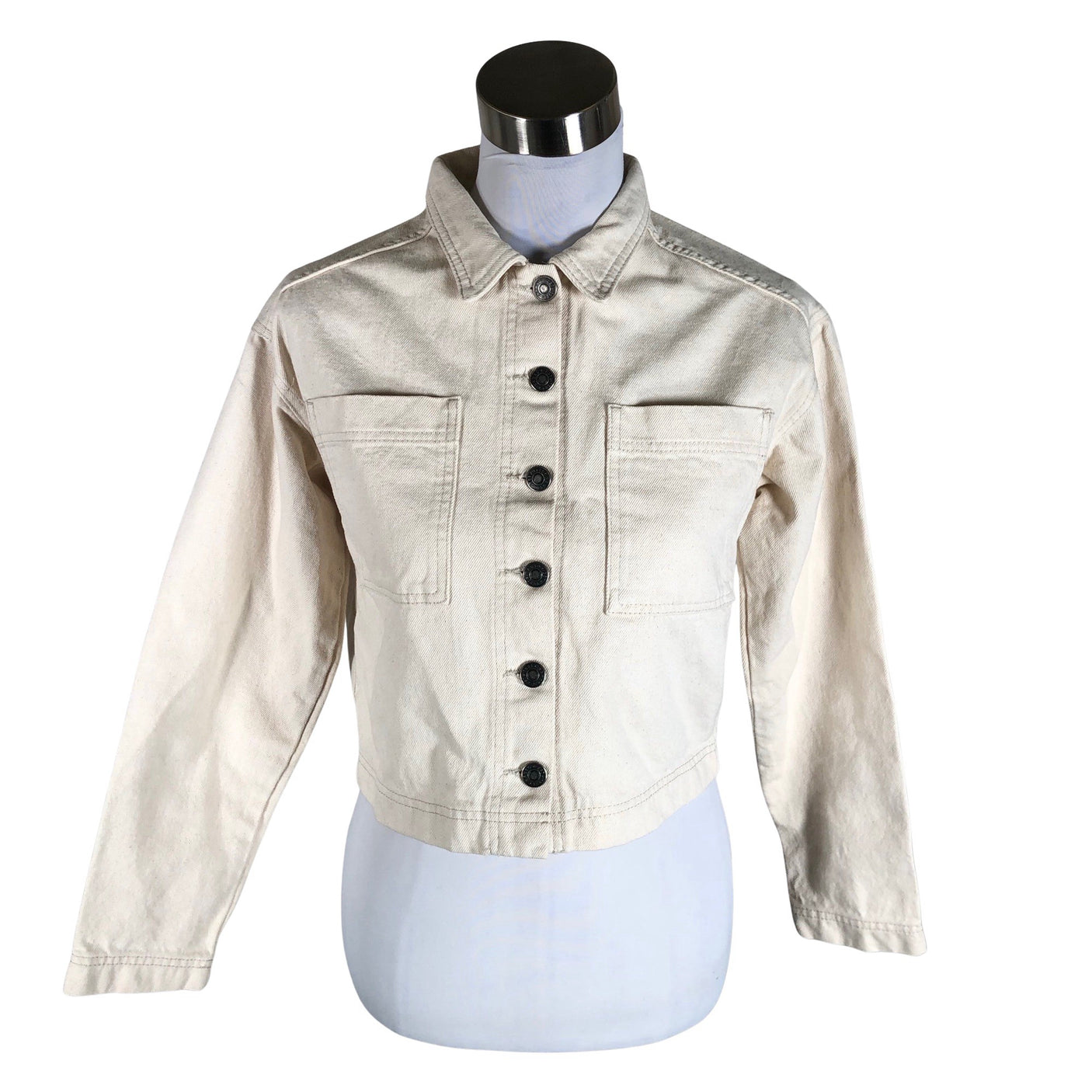 Naisten Nanso - Farkkutakki, koko 34 - Beige (1)