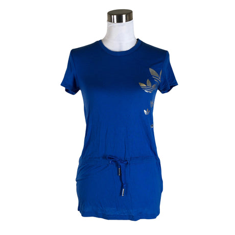 Naisten Adidas - T-paita, koko 38 - Sininen ()