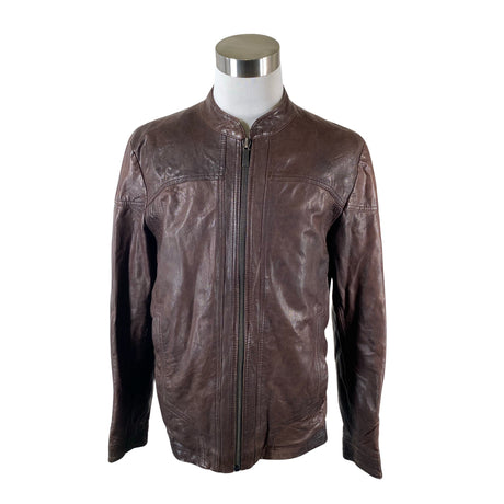 Miesten Hugo Boss - Nahkatakki, koko XL - Ruskea ()