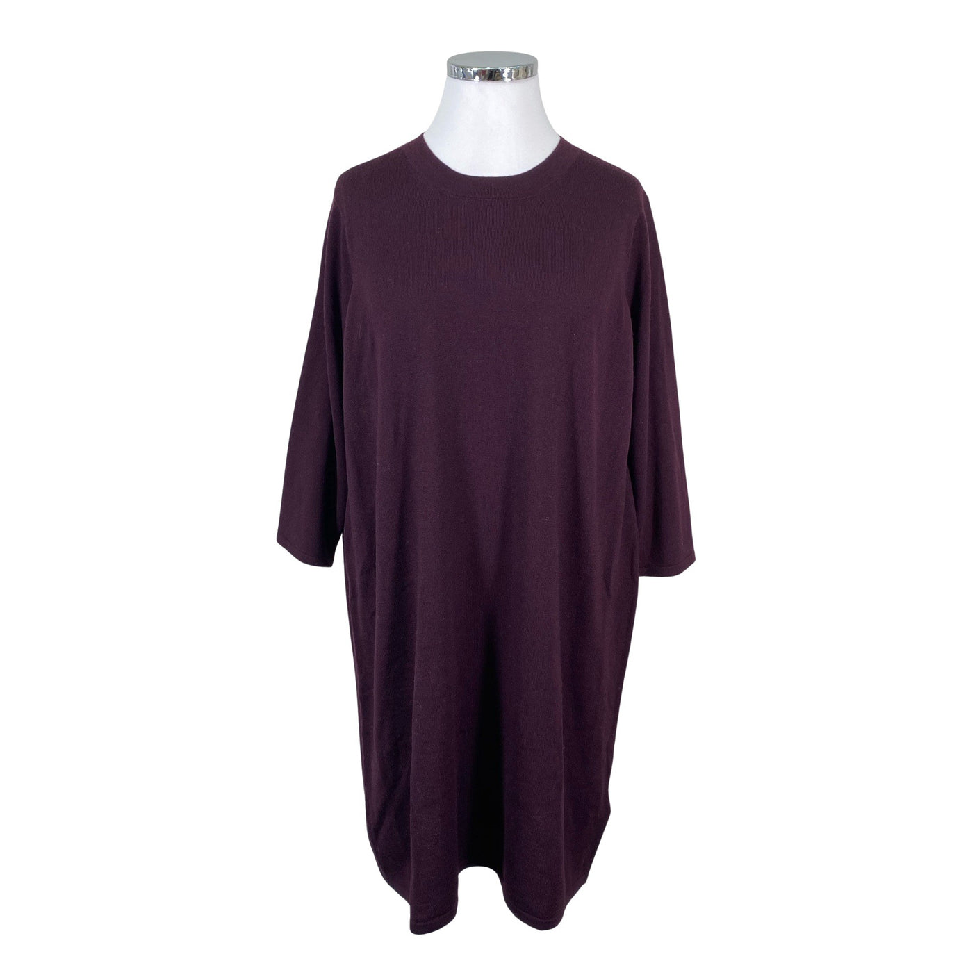 Naisten Essentials by Stockmann - Neulemekko, koko 44 - Viininpunainen (1)