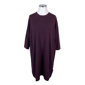 Naisten Essentials by Stockmann - Neulemekko, koko 44 - Viininpunainen (1)