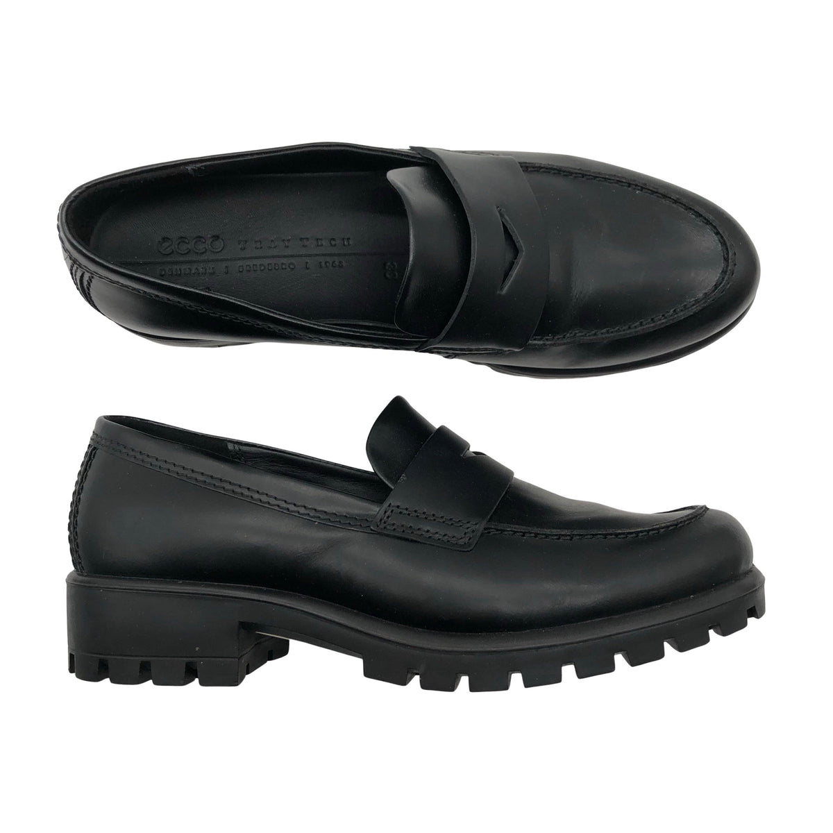 Naisten Ecco - Loaferit, koko 38 - Musta (1)