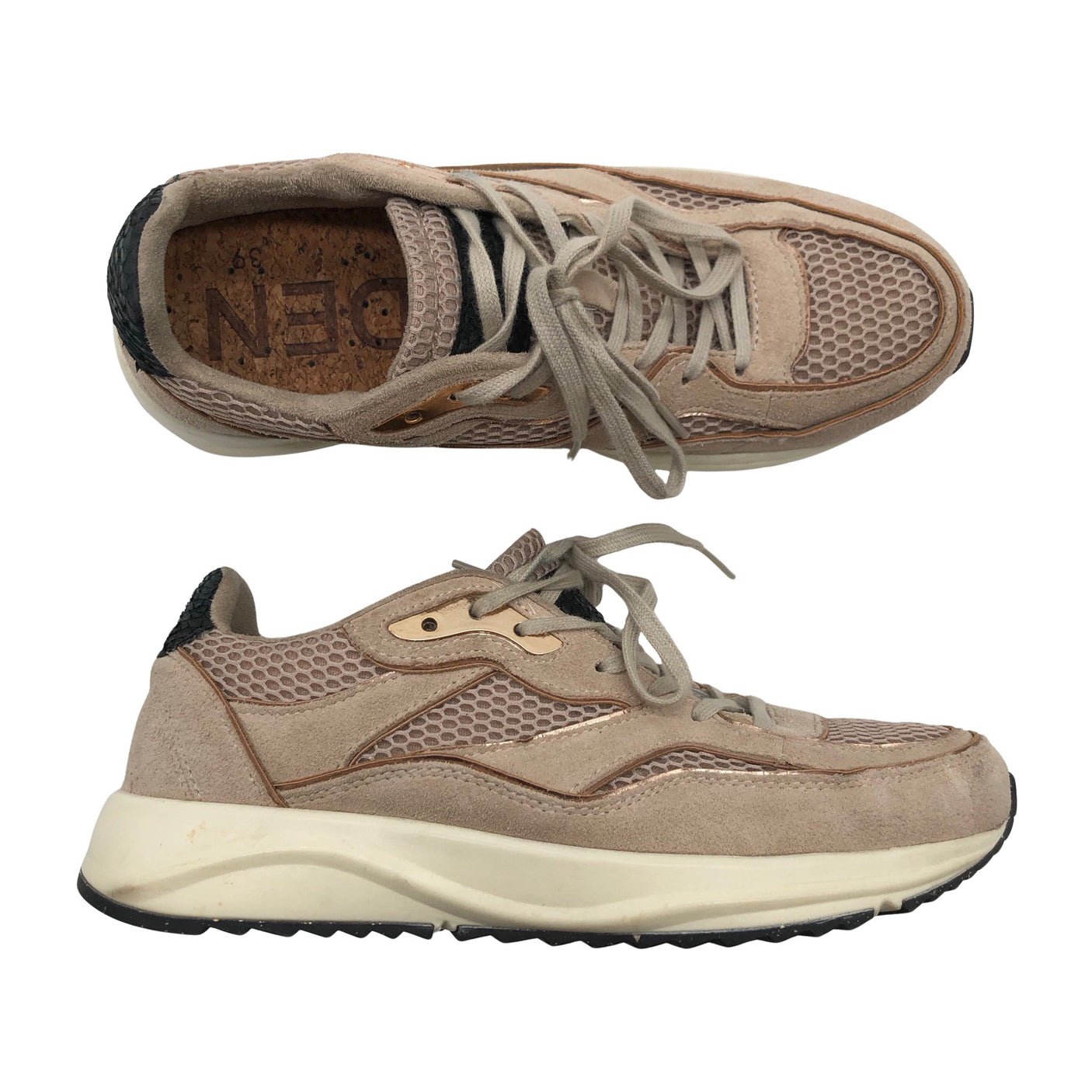Naisten Woden - Lenkkarit, koko 39 - Beige (1)