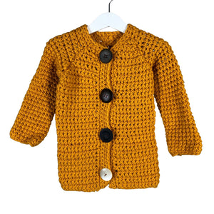 Unisex Handmade - Neuletakki, koko 92 - 98 - Oranssi (1)