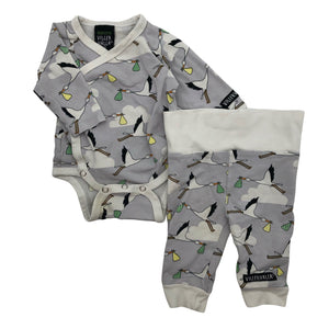 Unisex Villervalla - Body, koko 50 - 56 - Harmaa (1)