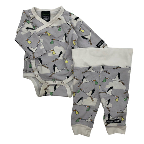 Unisex Villervalla - Body, koko 50 - 56 - Harmaa ()
