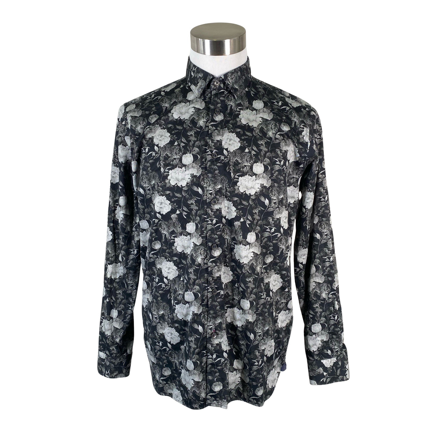 Miesten Ted Baker - Kauluspaita, koko L - Harmaa (1)