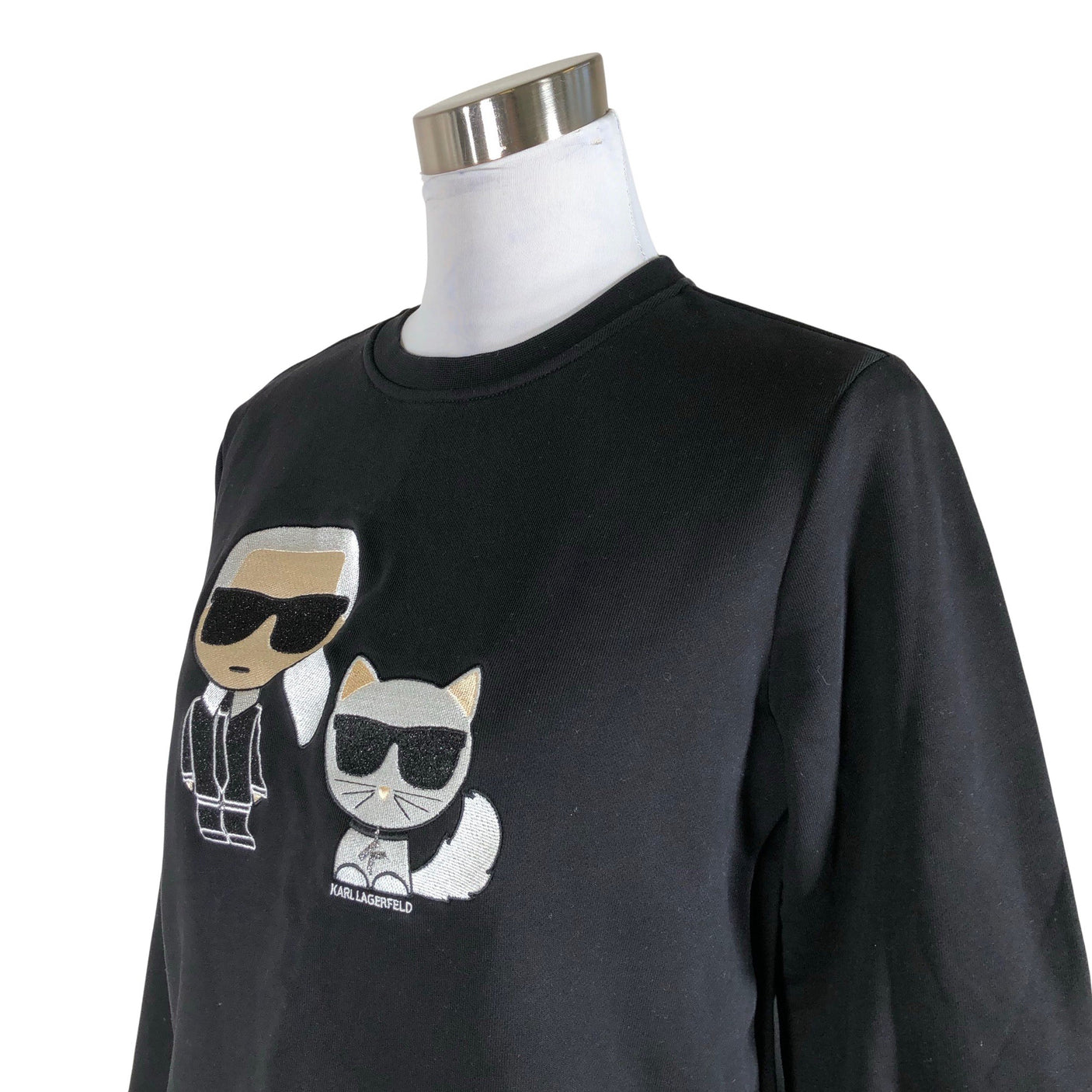 Naisten Karl Lagerfeld - Collegepaita, koko 38 - Musta (3)