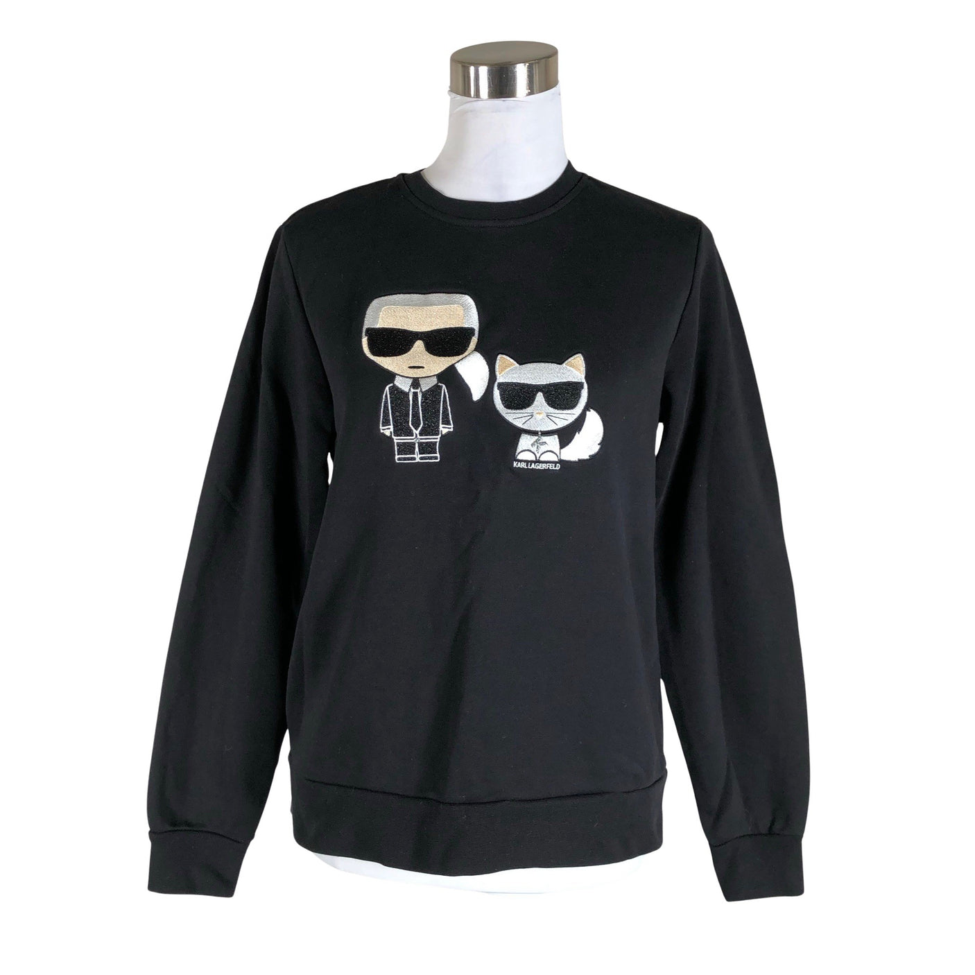 Naisten Karl Lagerfeld - Collegepaita, koko 38 - Musta (1)