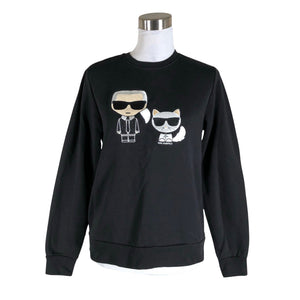 Naisten Karl Lagerfeld - Collegepaita, koko 38 - Musta (1)