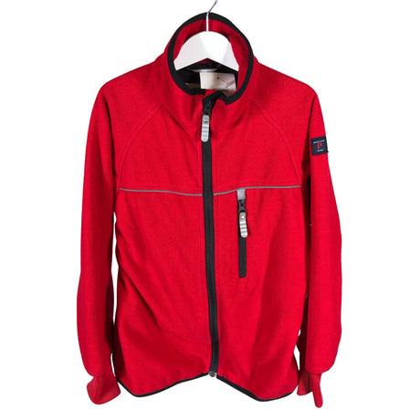 Unisex Polarn O. Pyret - Windfleecetakki, koko 128 - 134 - Punainen ()