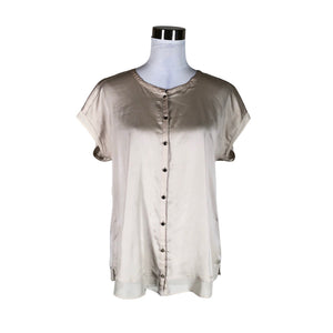Naisten Gerry Weber - Lyhythihainen pusero, koko 38 - Beige (1)