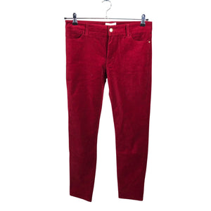 Naisten Holly & Whyte by Lindex - Samettihousut, koko 40 - Punainen (1)