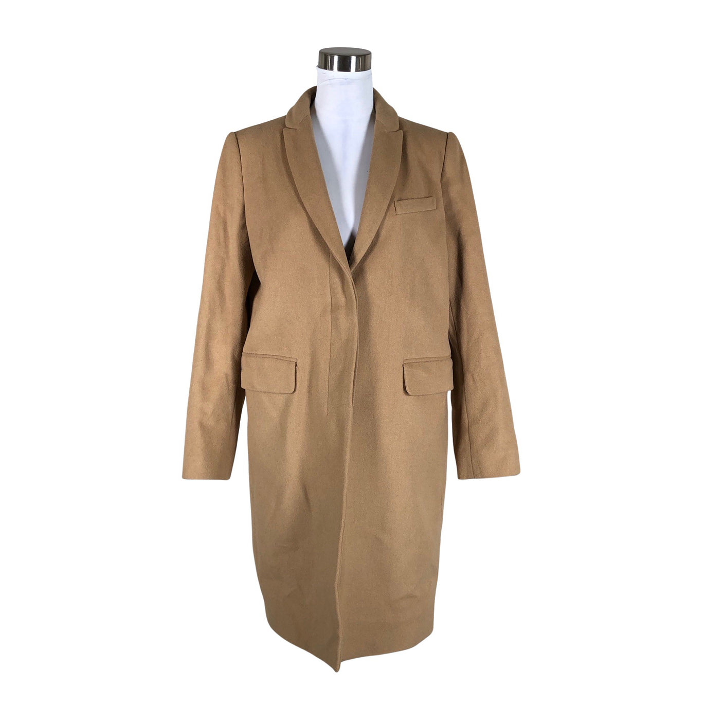 Naisten Benetton - Villakangastakki, koko 40 - Ruskea (1)
