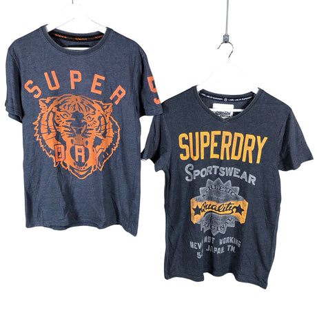 Miesten Superdry - T-paita, koko L - Sininen ()