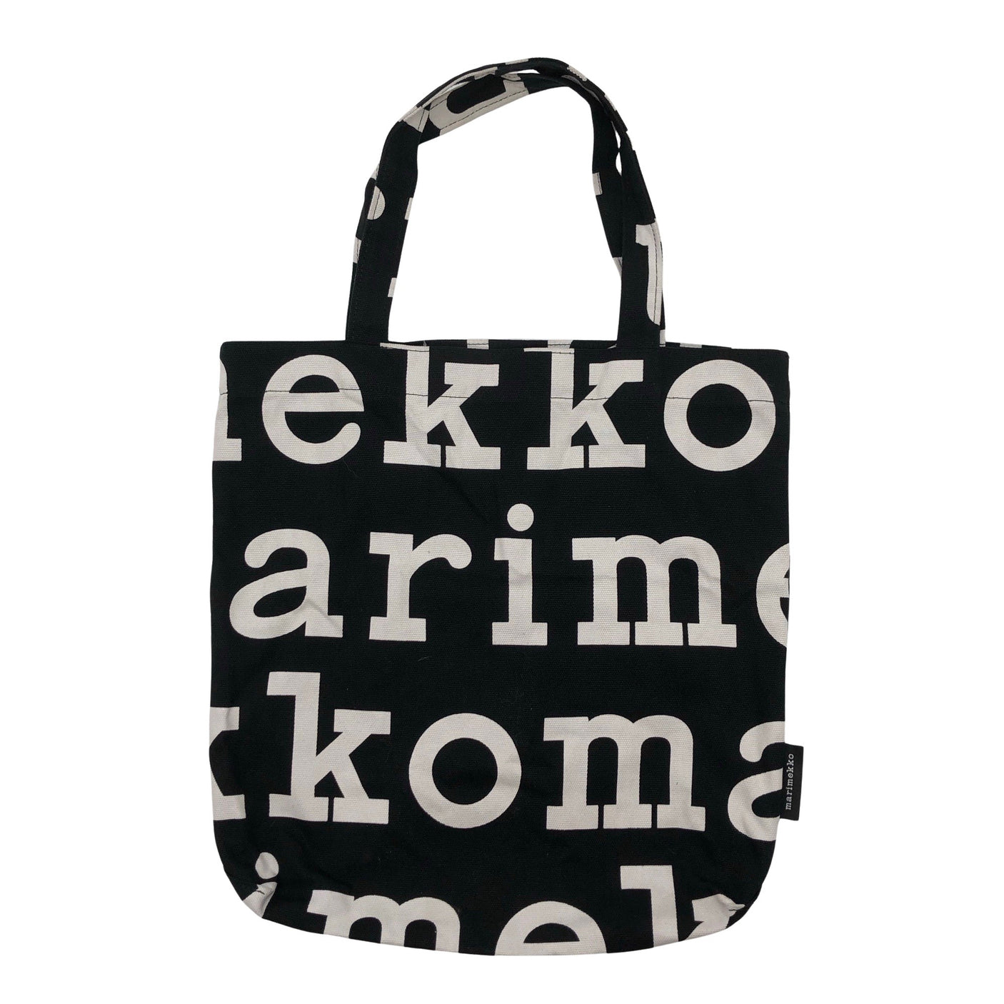 Unisex Marimekko - Ostoskassi, koko Maxi - Musta (1)