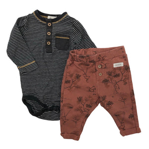 Unisex Newbie - Body, koko 50 - 56 - Ruskea (1)