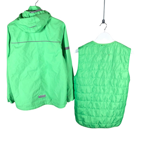 Unisex Reima - Välikausitakki, koko 158 - 164 - Vihreä (2)