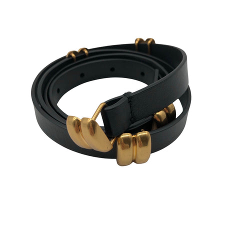 Naisten by Malene Birger - Nahkavyö, koko Ei kokoa - Musta ()