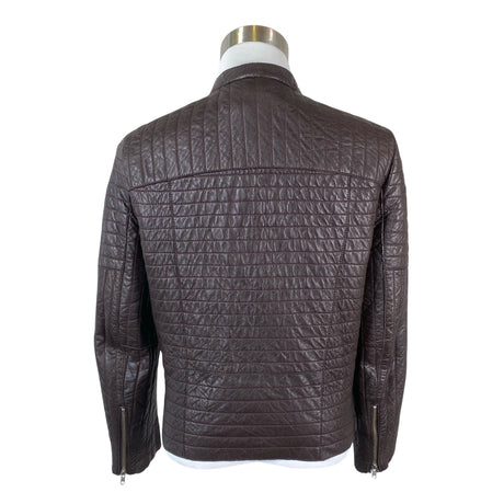 Miesten Sand - Nahkatakki, koko L - Ruskea (2)