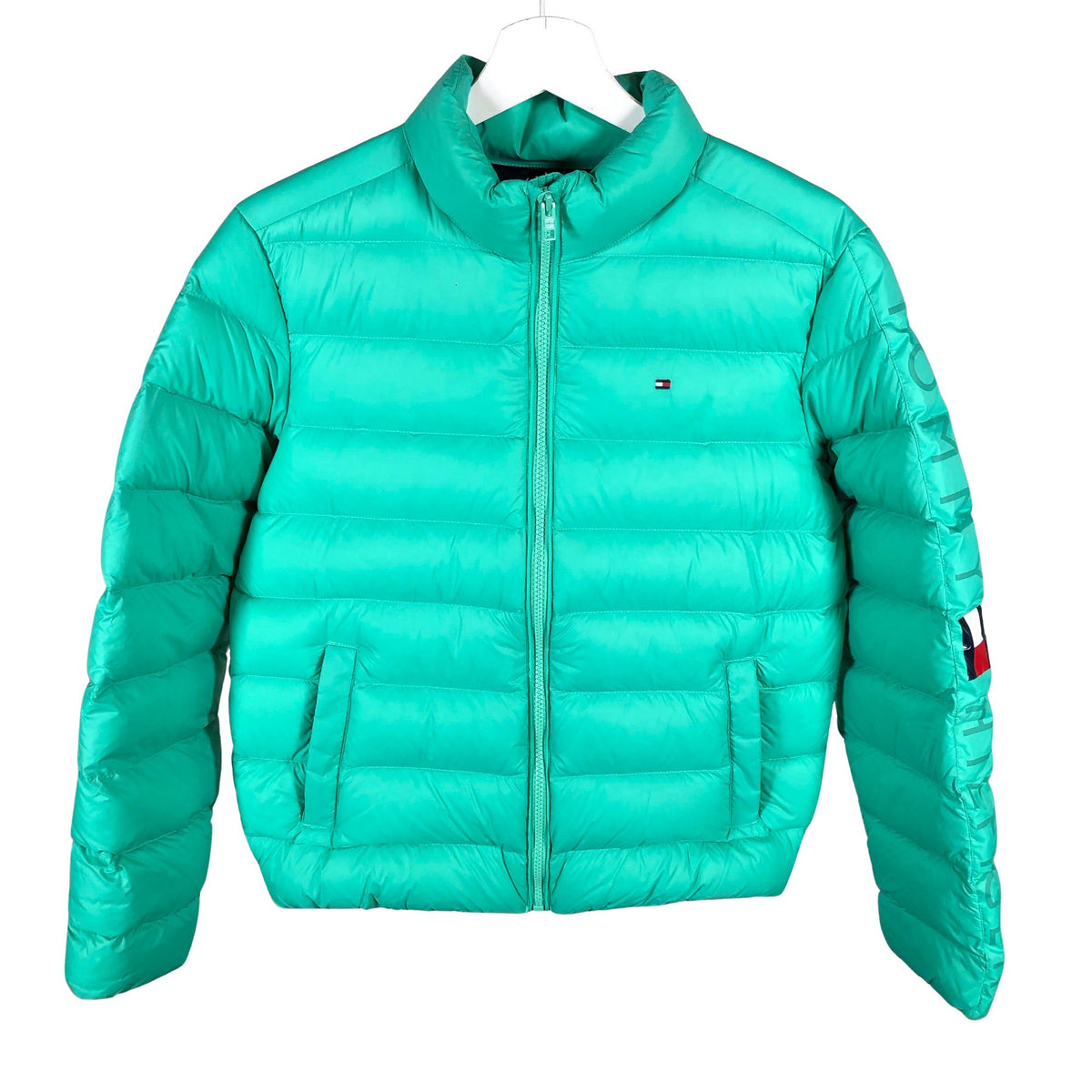 Unisex Tommy Hilfiger - Kevyttoppatakki, koko 158 - 164 - Vihreä (1)