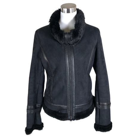 Naisten Armani Jeans - Nahkatakki, koko 40 - Musta ()