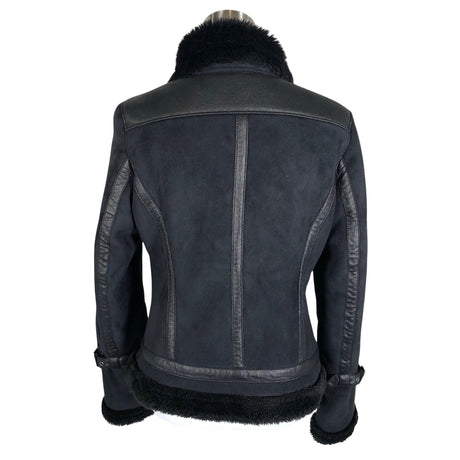 Naisten Armani Jeans - Nahkatakki, koko 40 - Musta (2)