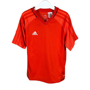 Poikien Adidas - Urheilupaita, lyhyet hihat, koko 146 - 152 - Oranssi (1)