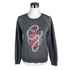 Naisten Tommy Hilfiger - Collegepaita, koko 38 - Harmaa (1)